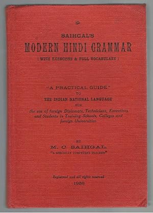 Saihgal's Modern Hindi Grammar (with exercises & full vocabulary)