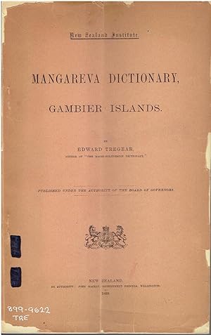 A Dictionary of Mangareva (or Gambier island).