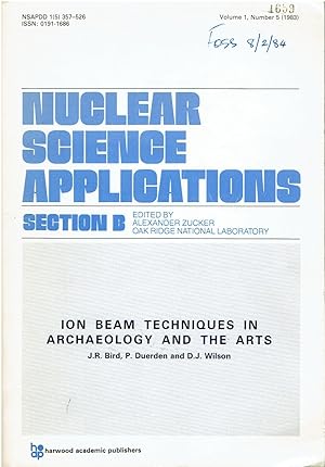 Image for Ion Beam Techniques in Archaeology and the Arts. Ion Beam Techniques in Archaeology and the Arts.
