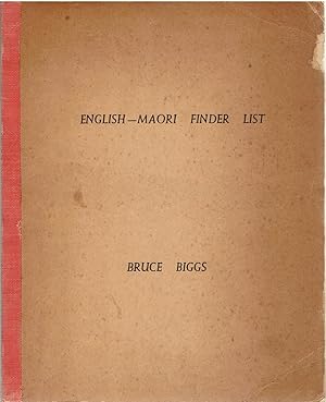 English - Maori Finder List