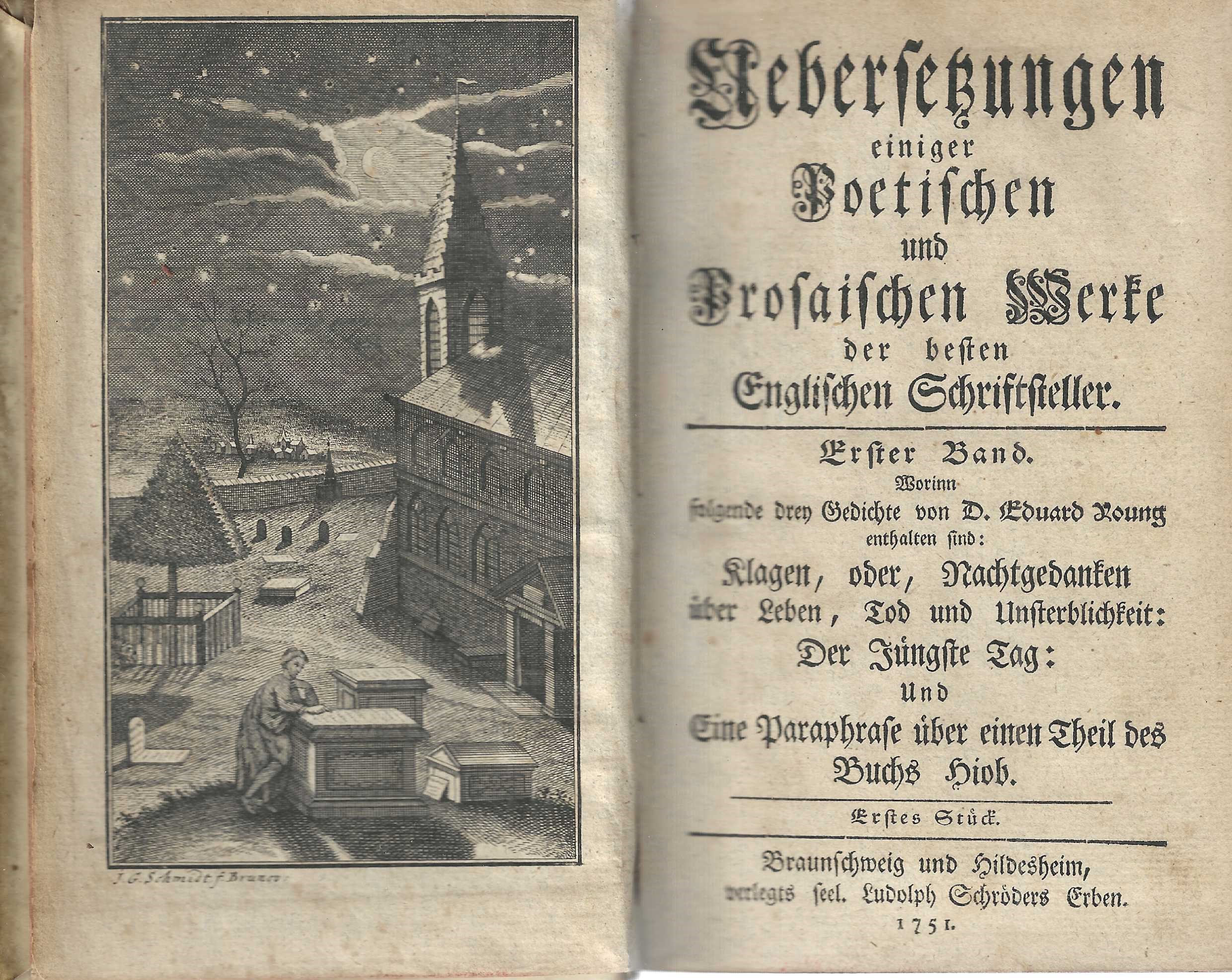 Uebersetzungen einiger Poetischen und Prosaischen Werke der besten Englischen Schriftsteller. Erster Band. Zweyter Band, Erstes Stueck, Zweites Stueck, Drittes Stck.