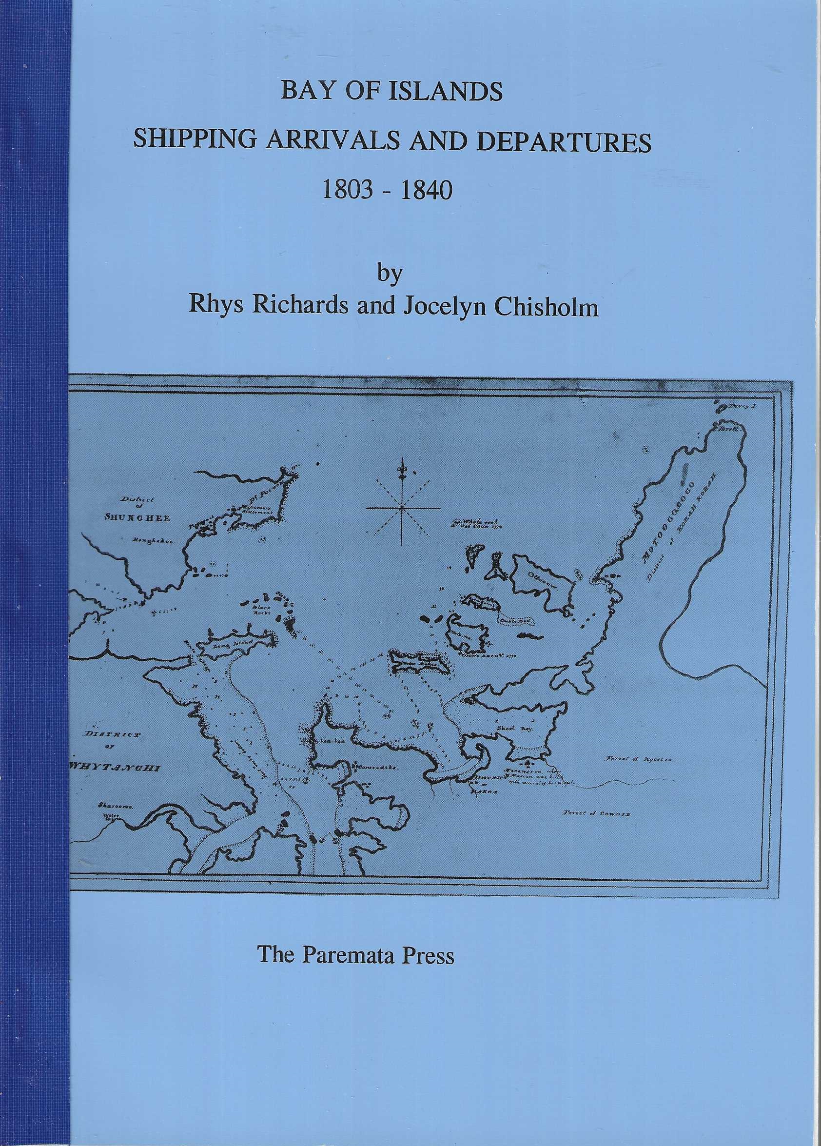 Bay of Islands shipping arrivals and departures 1803 - 1840