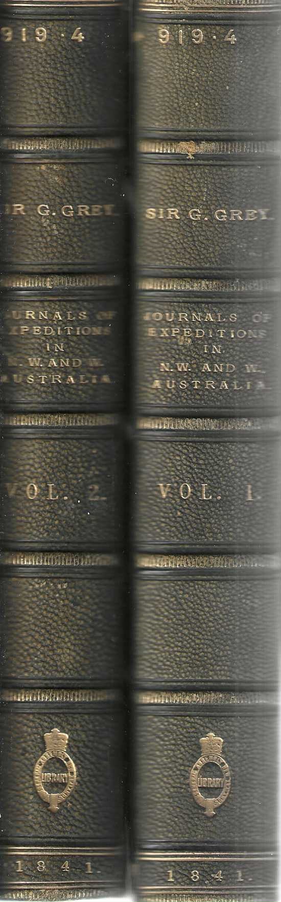 Journals of Two Expeditions of Discovery in North-West and Western Australia during the years 1837, 38, and 39, under the Authority of Her Majesty's Government. Describing many newly discovered important and fertile districts with observations on the moral and physical condition of the aboriginal in