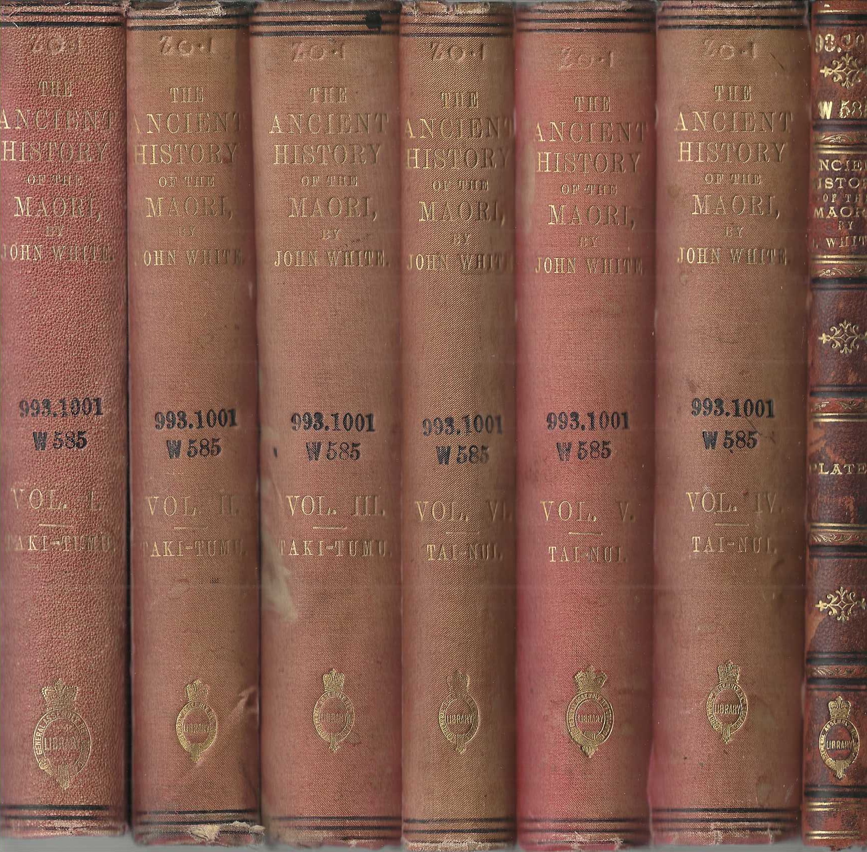 The Ancient History of the Maori, His Mythology and Traditions. (7 volumes)