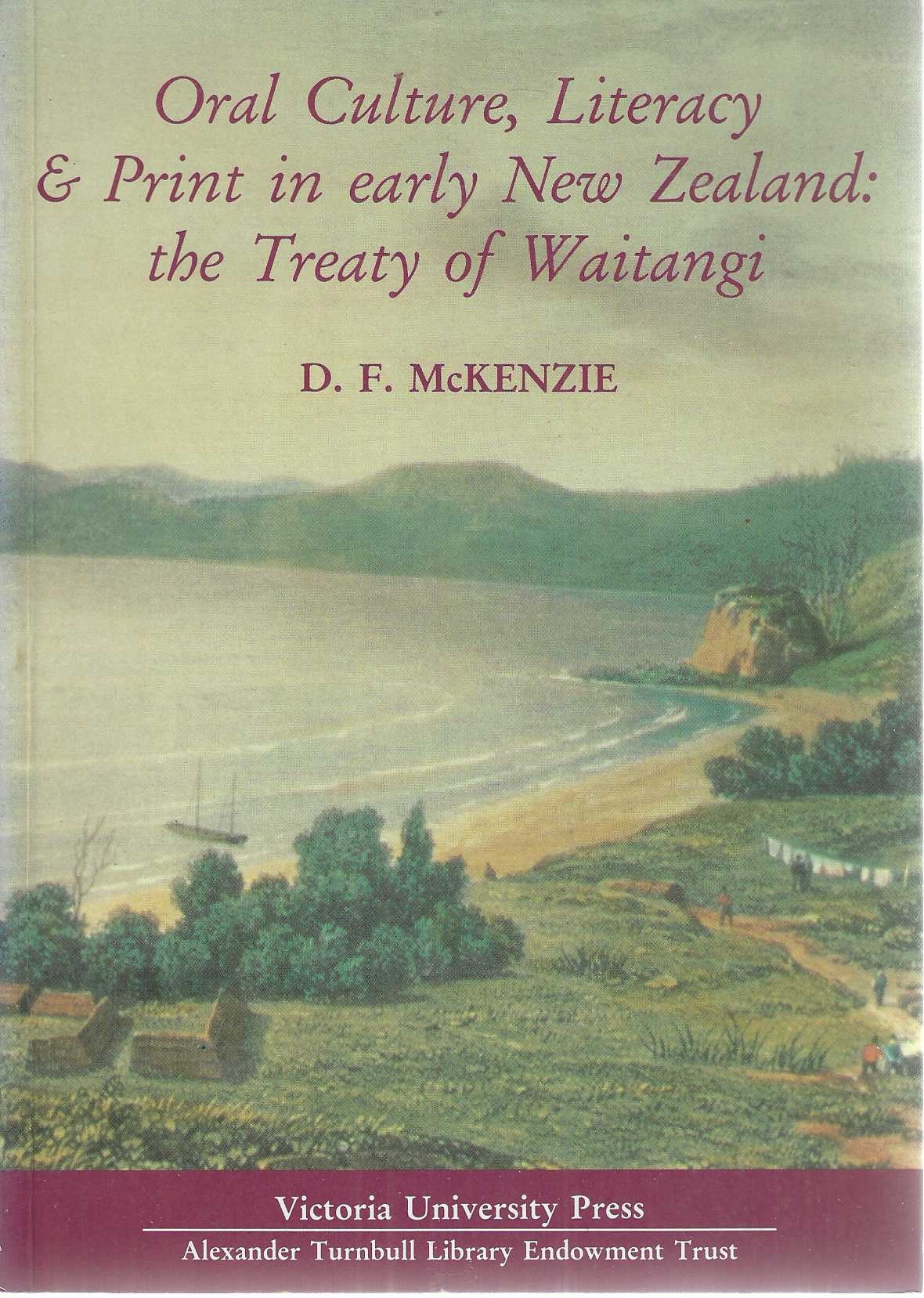 Oral culture, literacy & print in early New Zealand: The treaty of Waitingi