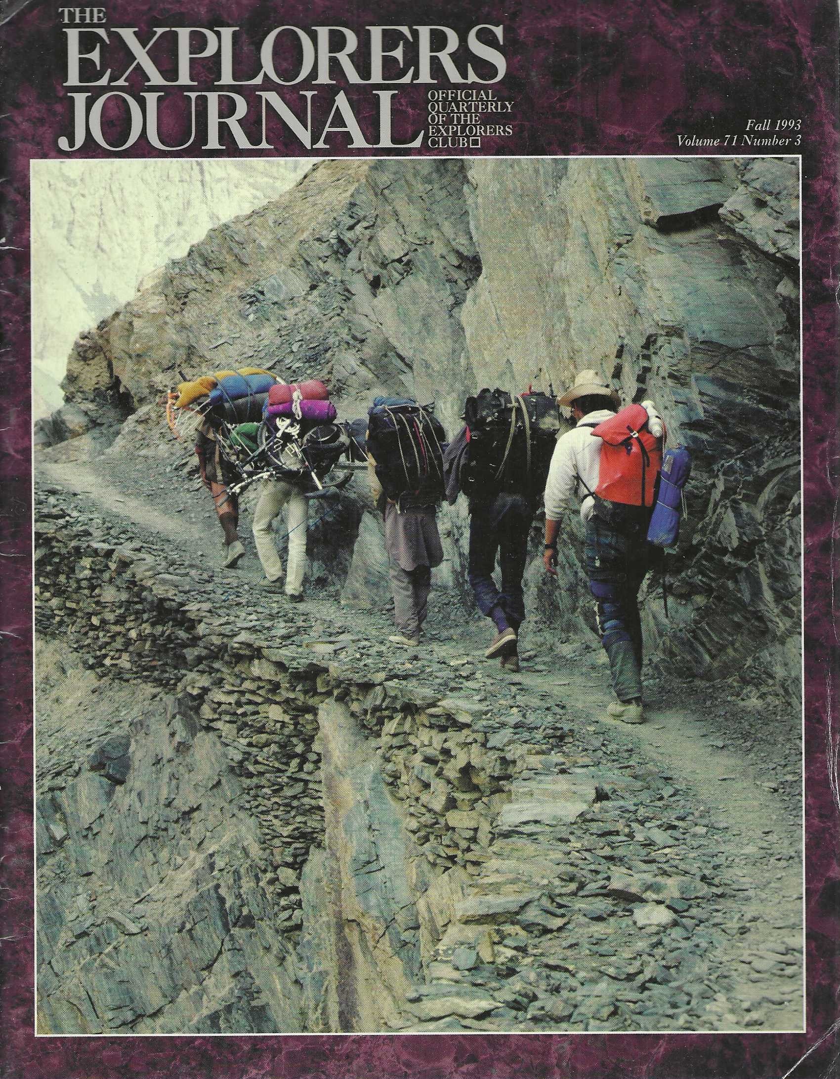 The Explorers Journal, Fall 1993