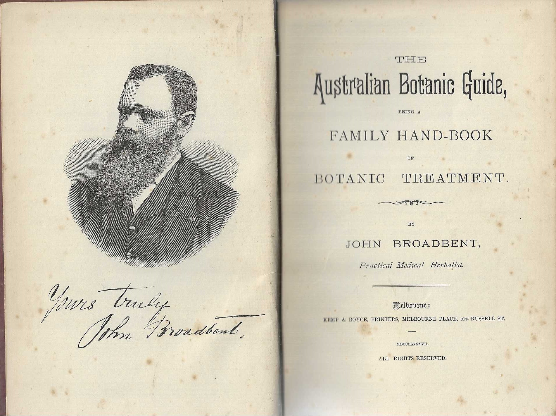 Image for The Australian Botanic Guide, Being a Family Hand-book of Botanic Treatment. The Australian Botanic Guide, Being a Family Hand-book of Botanic Treatment.