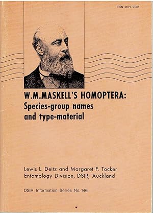 W.M. Maskell's Homoptera: Species-group Names and Type Material