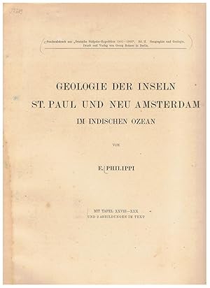 Geologie Der Inseln St. Paul und Neu Amsterdam Im Indischen Ozean. Sonderabdruck Aus 