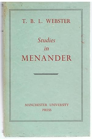 Studies in Menander.
